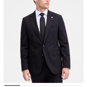 Ted Baker Black Wool Blend Suit Jacket, Size 36R